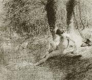 Jean Francois Millet Study of barther oil painting